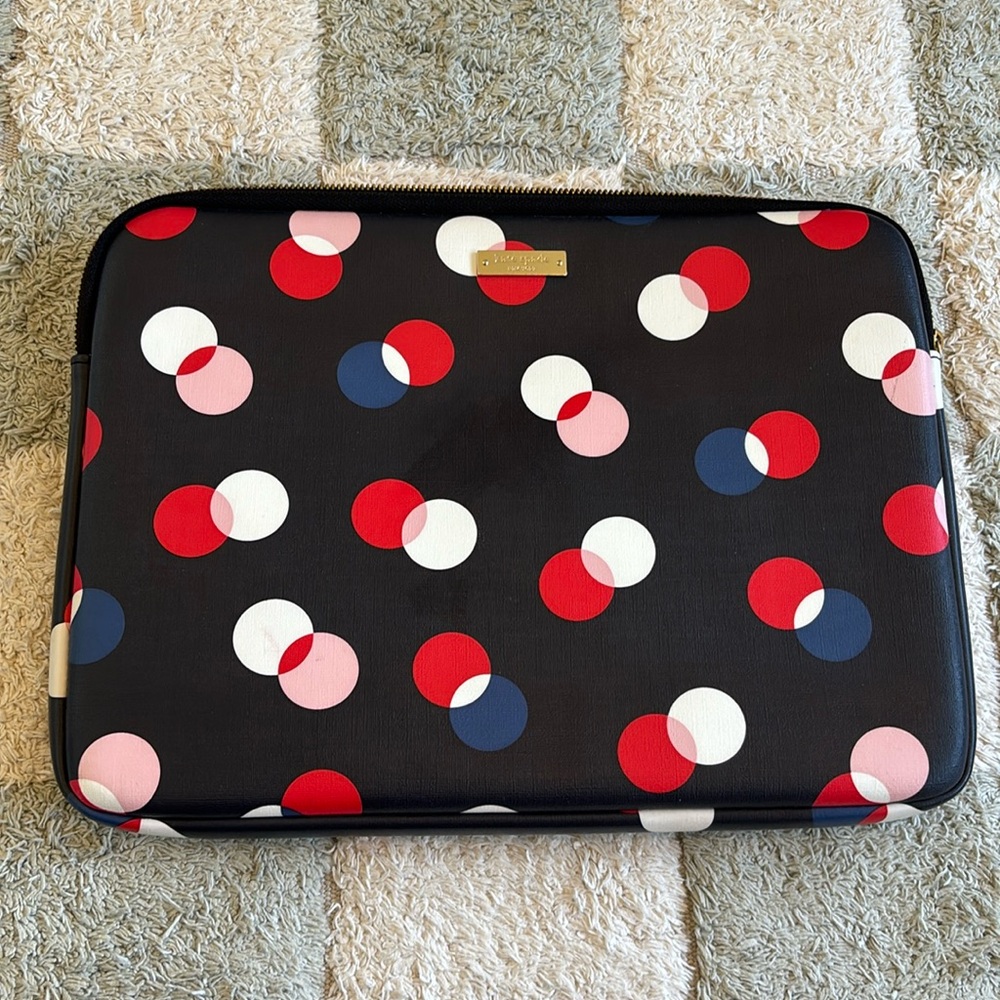Kate Spade polka dot lap top case